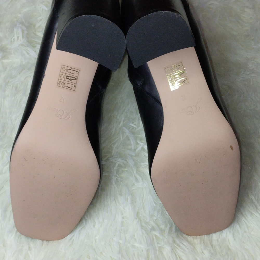 J.Crew Square-Toed Ankle Boots in Italian Leather Size 12 - Picture 10 of 14